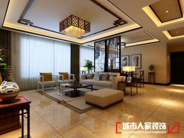 高速集团143㎡新中式风格作品-客餐厅隔断