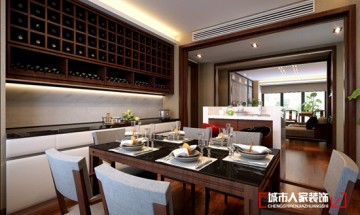 兴庆坊170㎡新中式风格作品-餐厅
