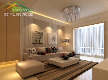 玫瑰绅城3万半包90m²简约